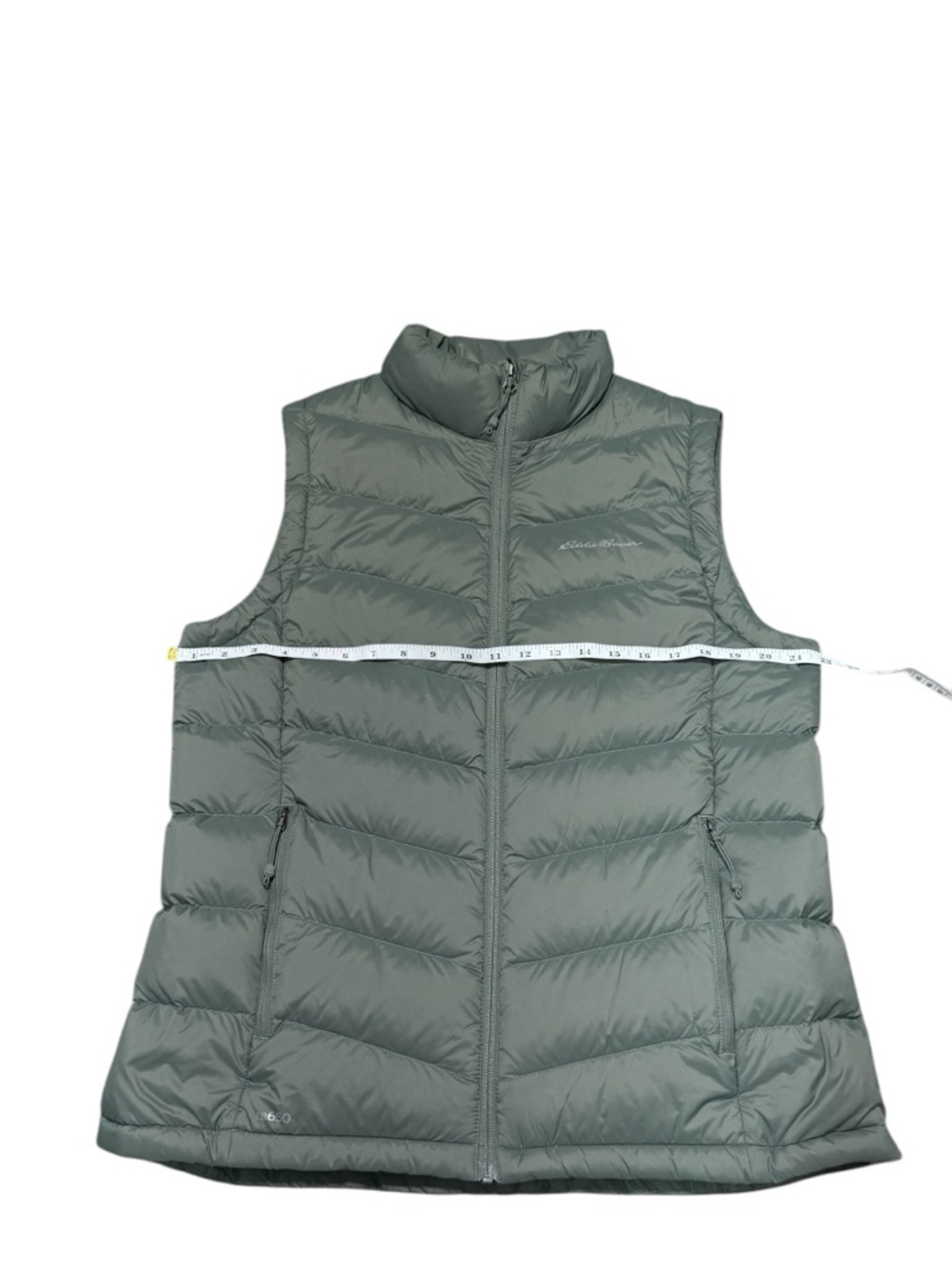 Eddie Bauer CirrusLite Down Vest Womens Sz L Olive Green 650 Fill Puffer Jacket - Picture 6 of 10